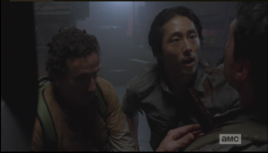 Glenn tries to reassure Aiden. 