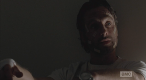 Rick turns the baby blues up to Michonne. 